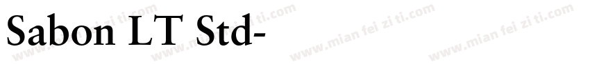 Sabon LT Std字体转换